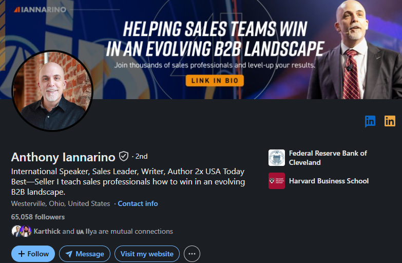 Anthony Lannarino LinkedIn