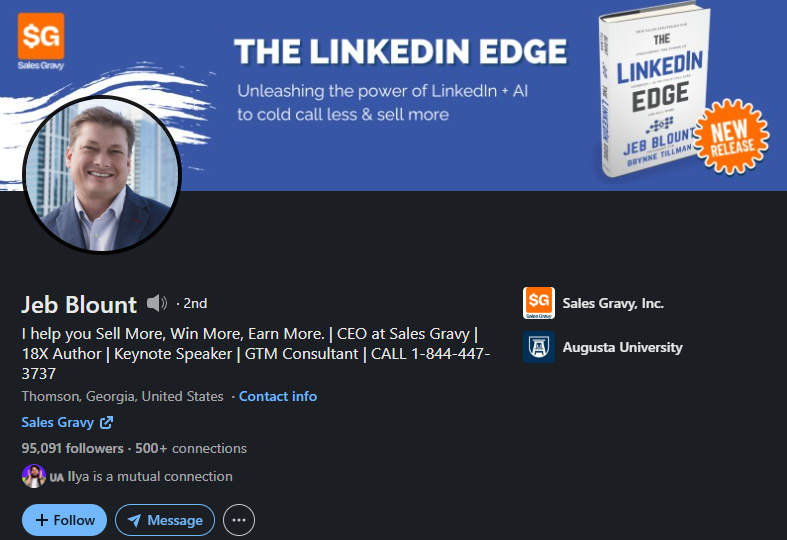 Jeb Blount LinkedIn