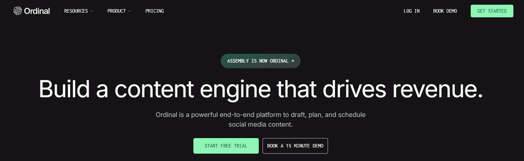 Ordinal homepage