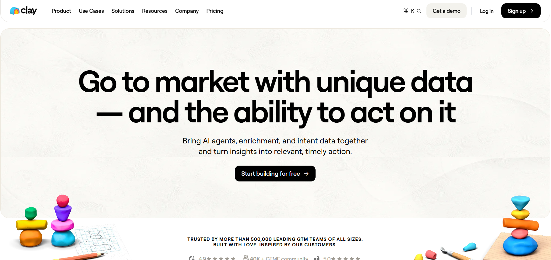Clay homepage