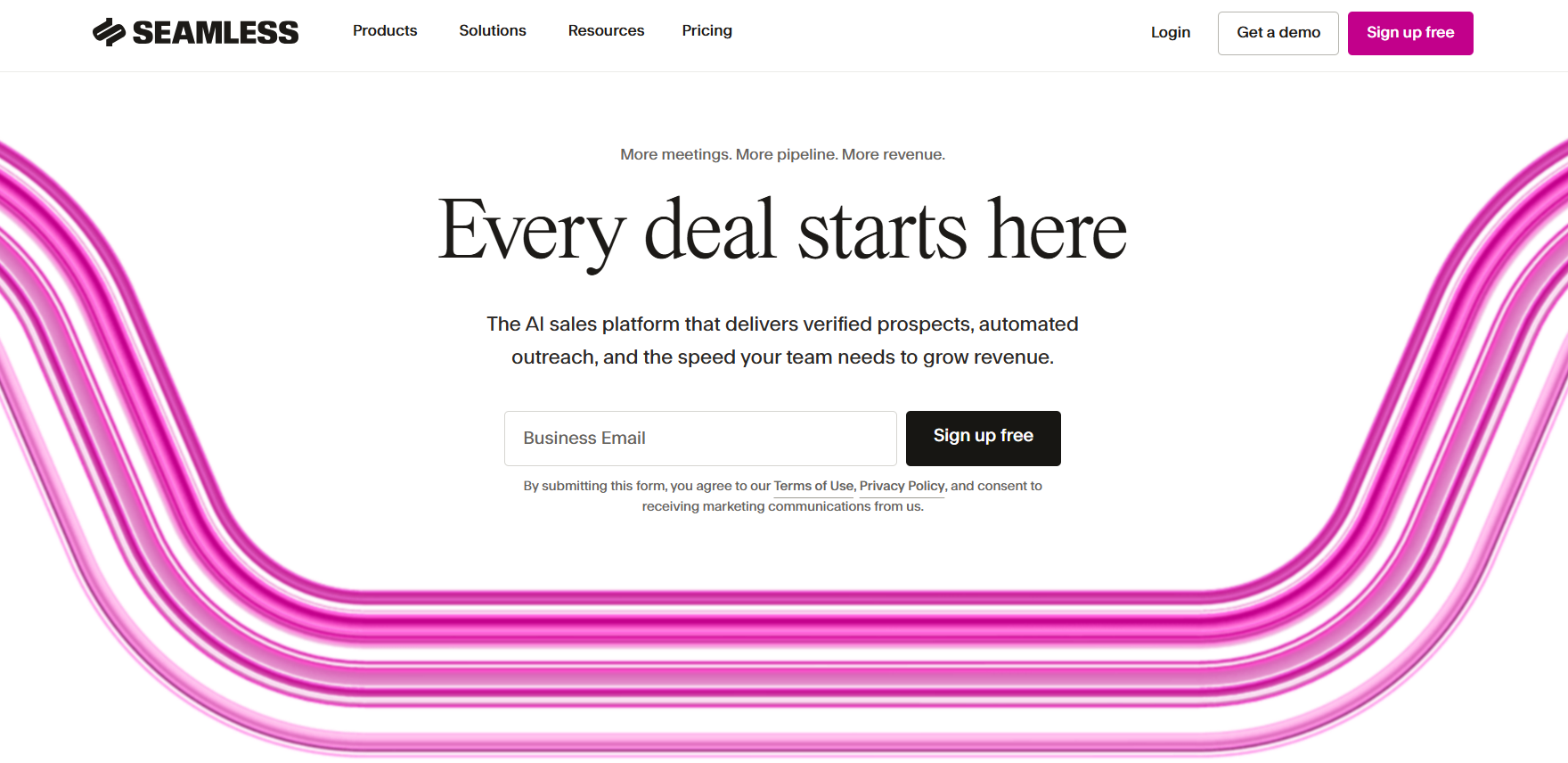 Seamless.ai homepage