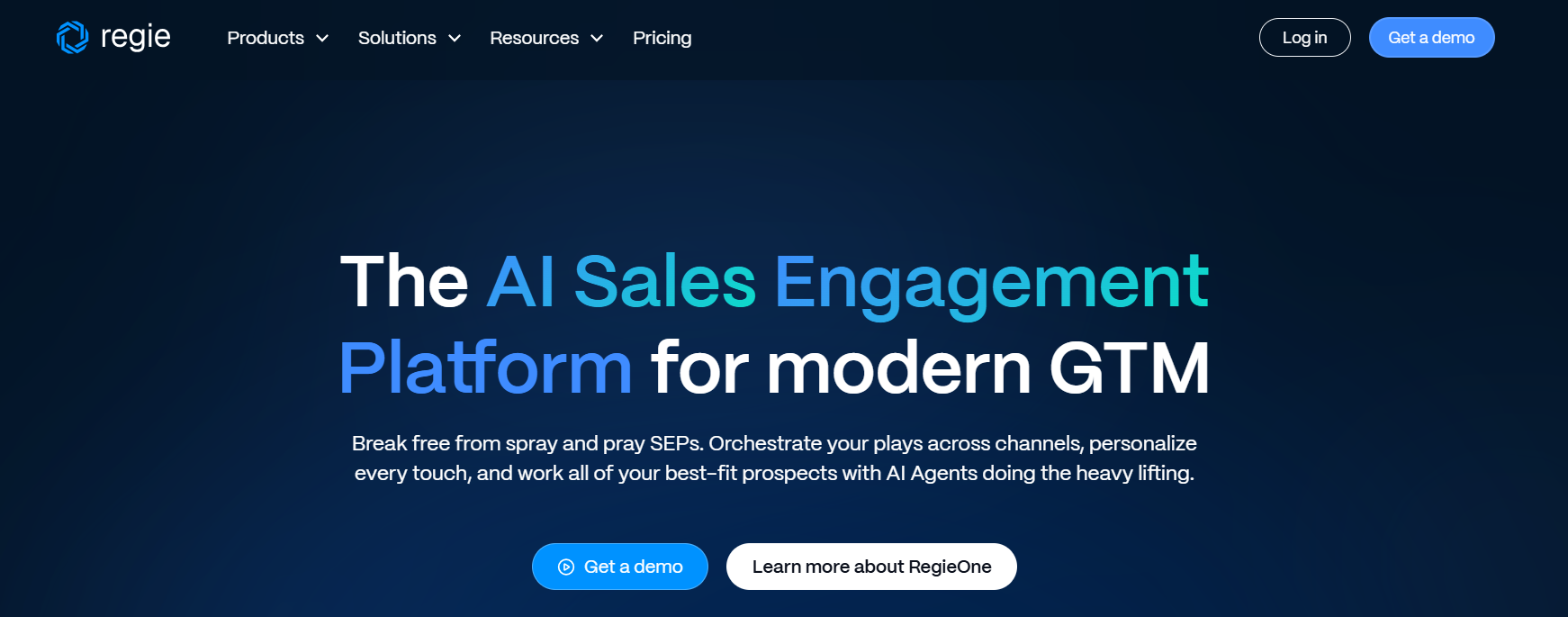Regie homepage