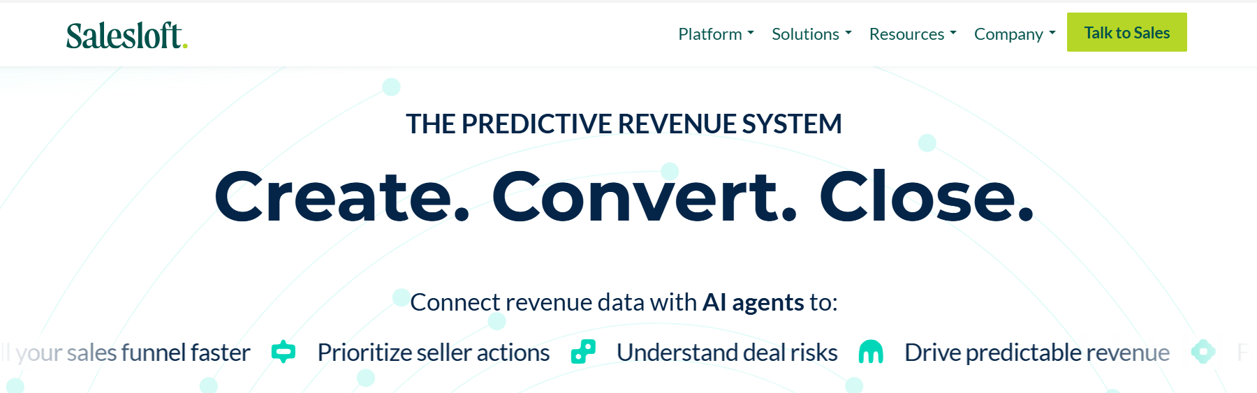 Salesloft homepage