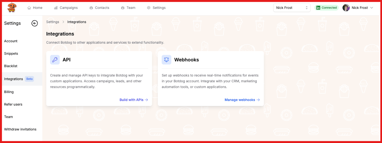 Integrations by Botdog