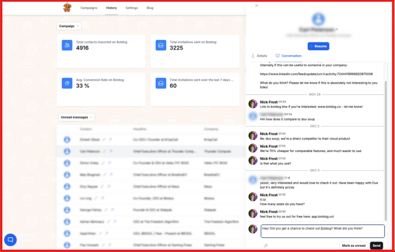 Inbox management by Botdog