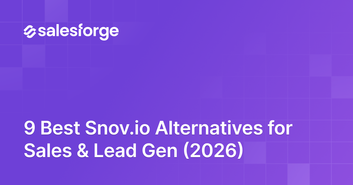 9 Best Snov.io Alternatives for Sales & Lead Gen (2026)
