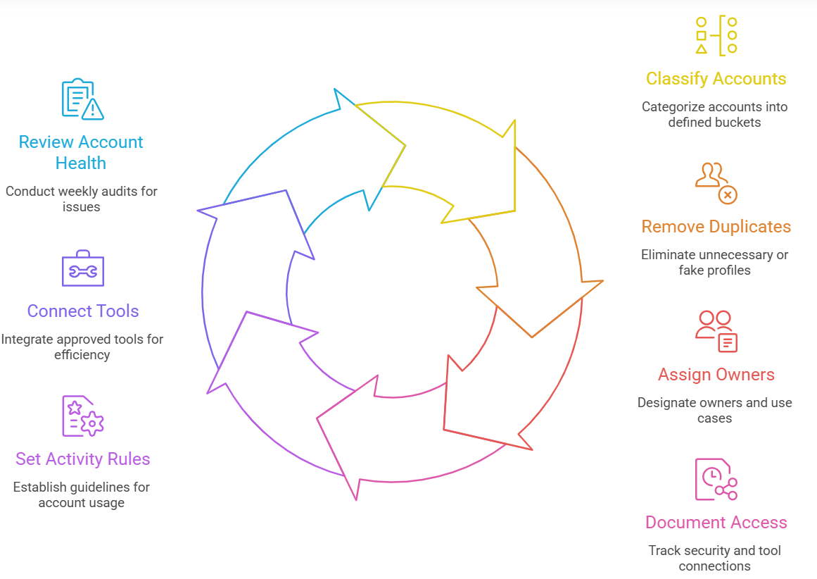 Step to set up a safer multi-account workflow