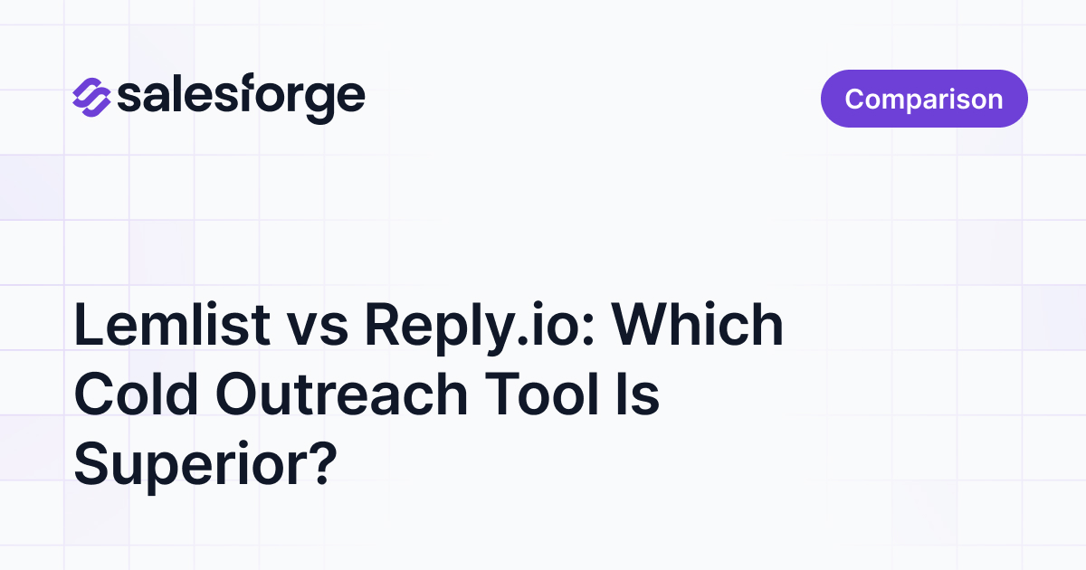 Lemlist vs Reply.io: Which Cold Outreach Tool Is Superior?