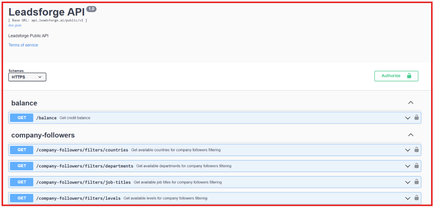 Leadsforge API