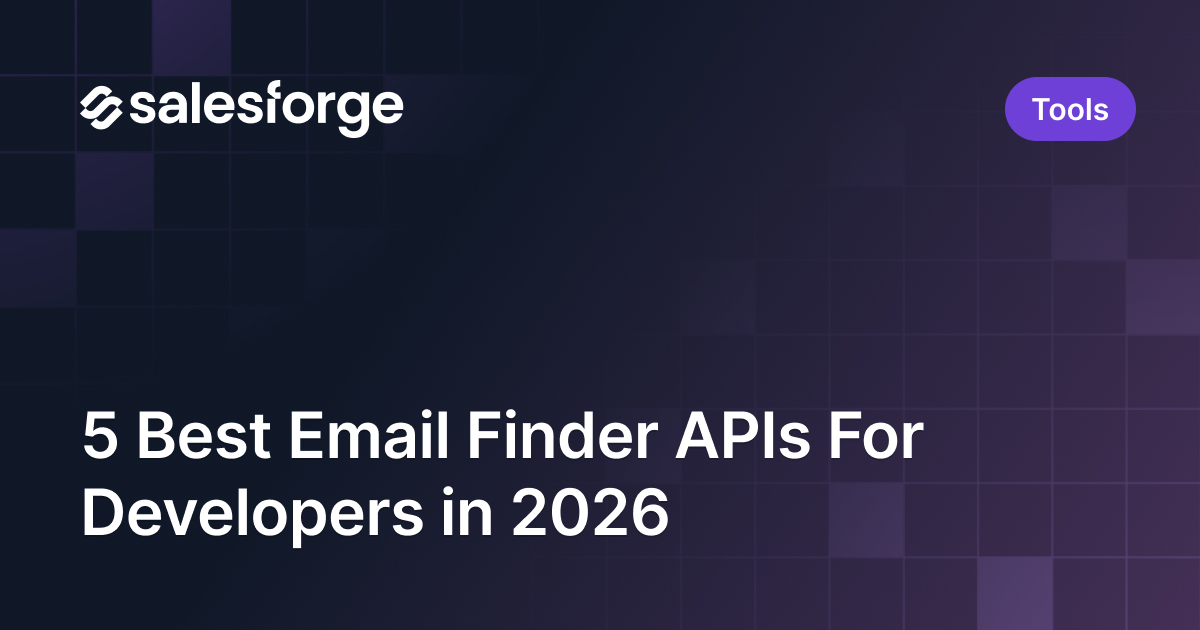 5 Best Email Finder APIs For Developers in 2026