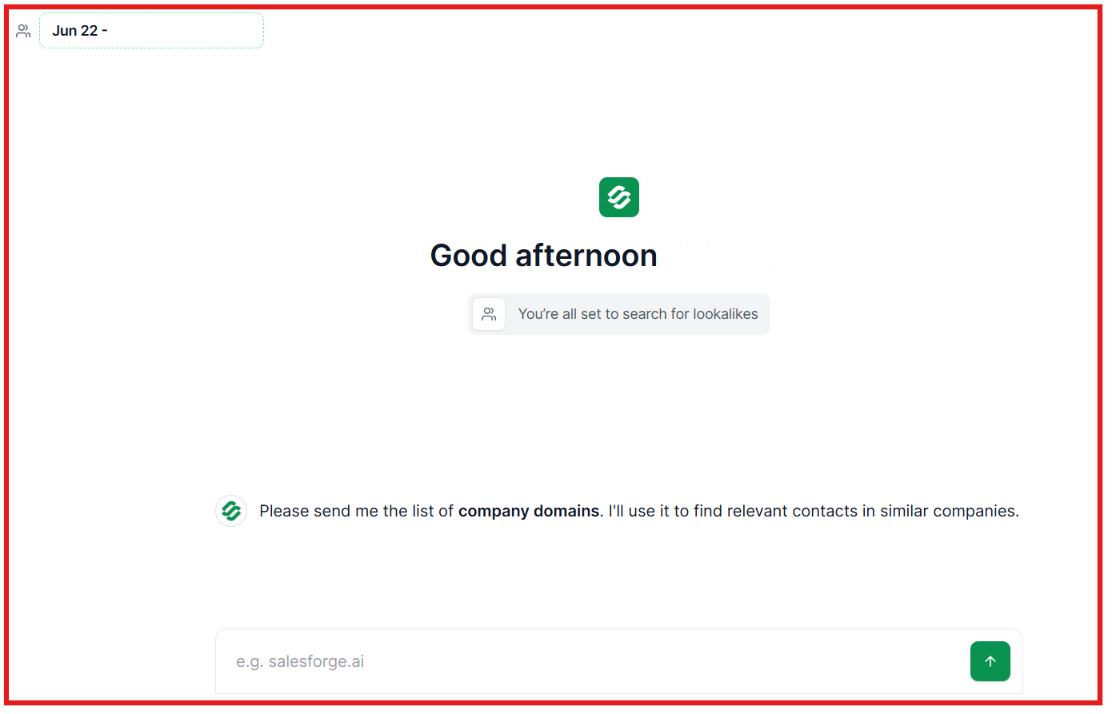 Lookalike audience feature by Leadsforge