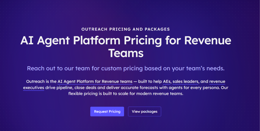 Outreach pricing