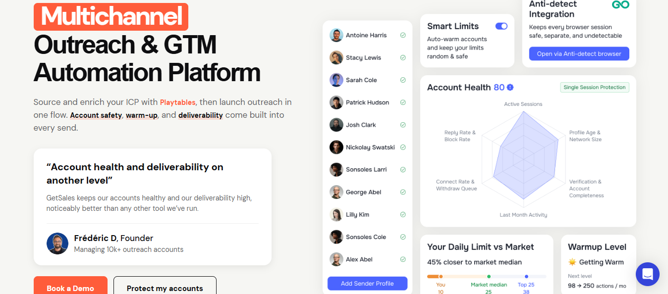 GetSales Homepage