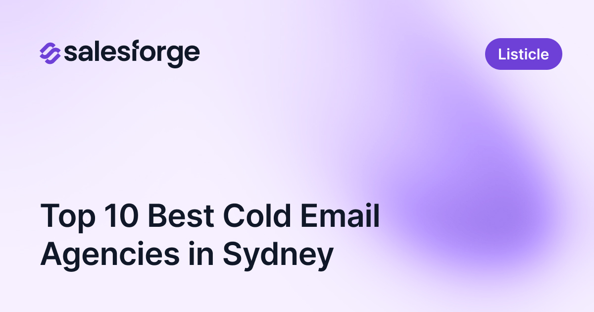 Top 10 Best Cold Email Agencies in Sydney