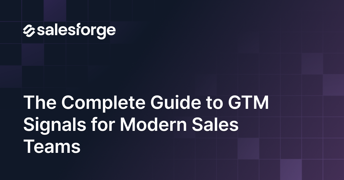 GTM Signals: What They Are & How to Turn Buyer Intent Into Booked Meetings