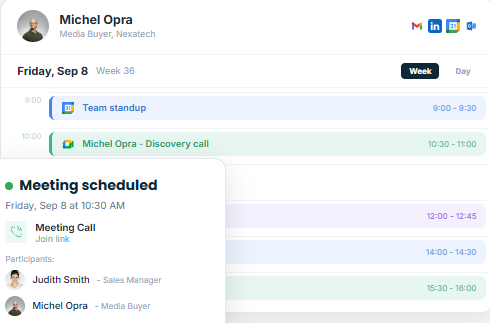 Calendar API Unipile