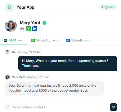 Integrated Messaging in Unipile