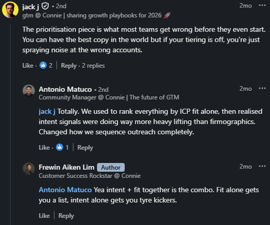 User Feedback on Lead Qualification