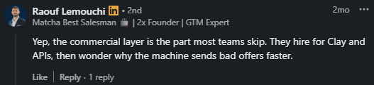 User Feedback on Commercial Clarity