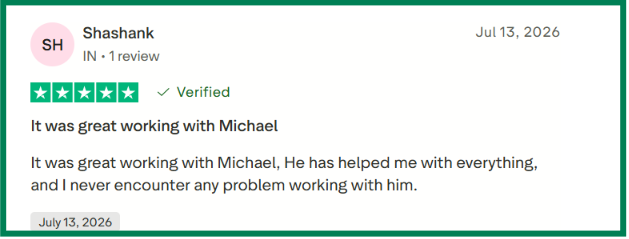 LinkedRent Trustpilot review regarding customer service