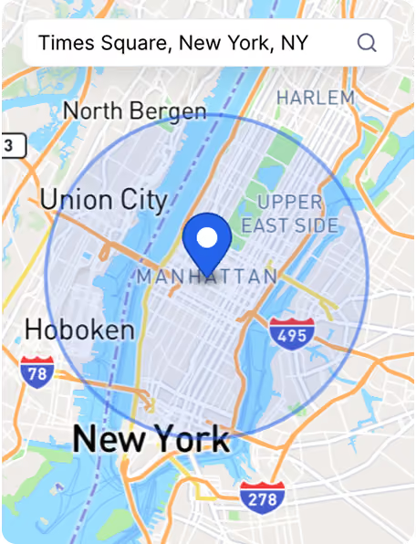 Location Radius in Leadsforge