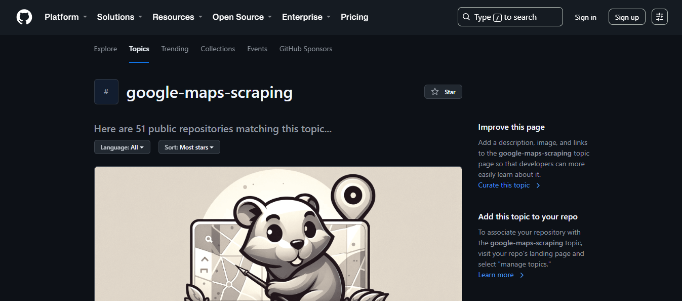 Google Maps Scraper Repositories