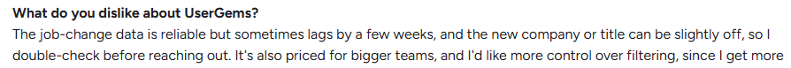 UserGems review on G2