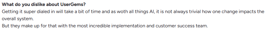 UserGems Review on G2