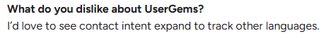 UserGems Review on G2
