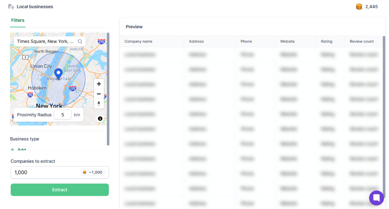 Leadsforge local companies search