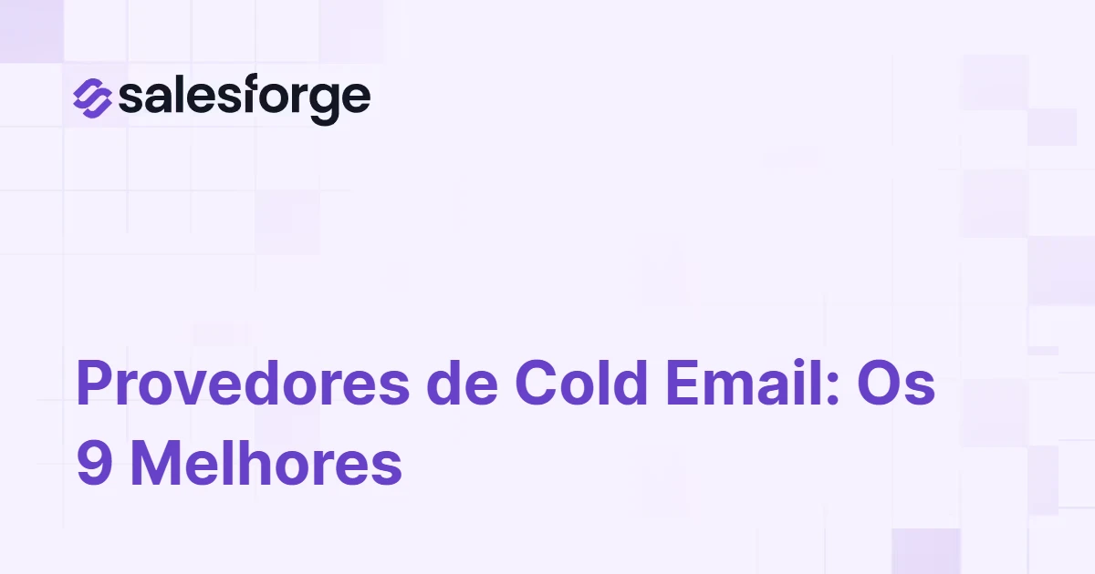 9 Melhores Provedores de Cold Email em 2026