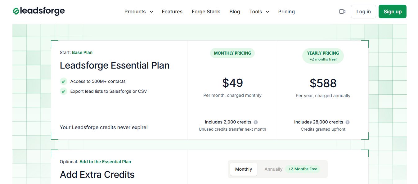 Leadsforge Pricing