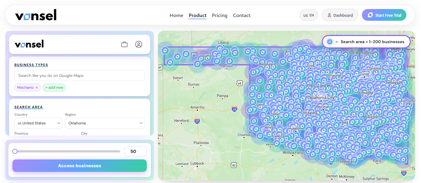Map Search in Vonsel