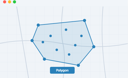 GeoSearch polygon mode over central Paris
