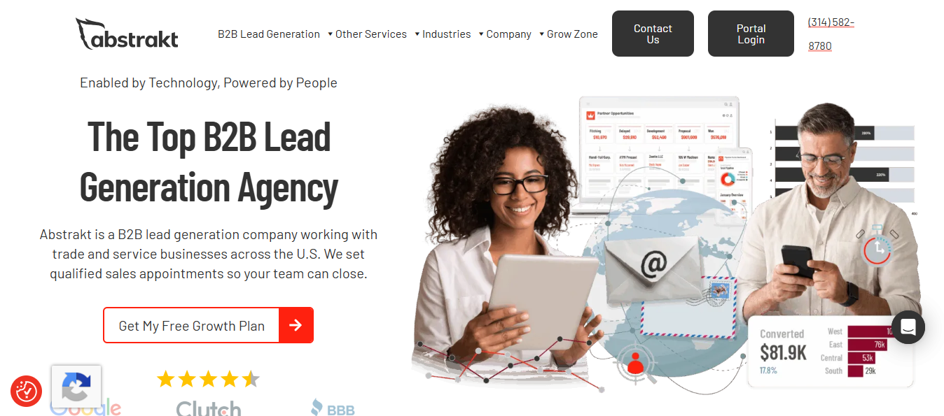 Abstrakt Marketing Group homepage