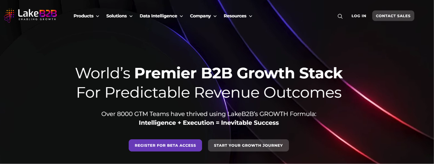 LakeB2B homepage