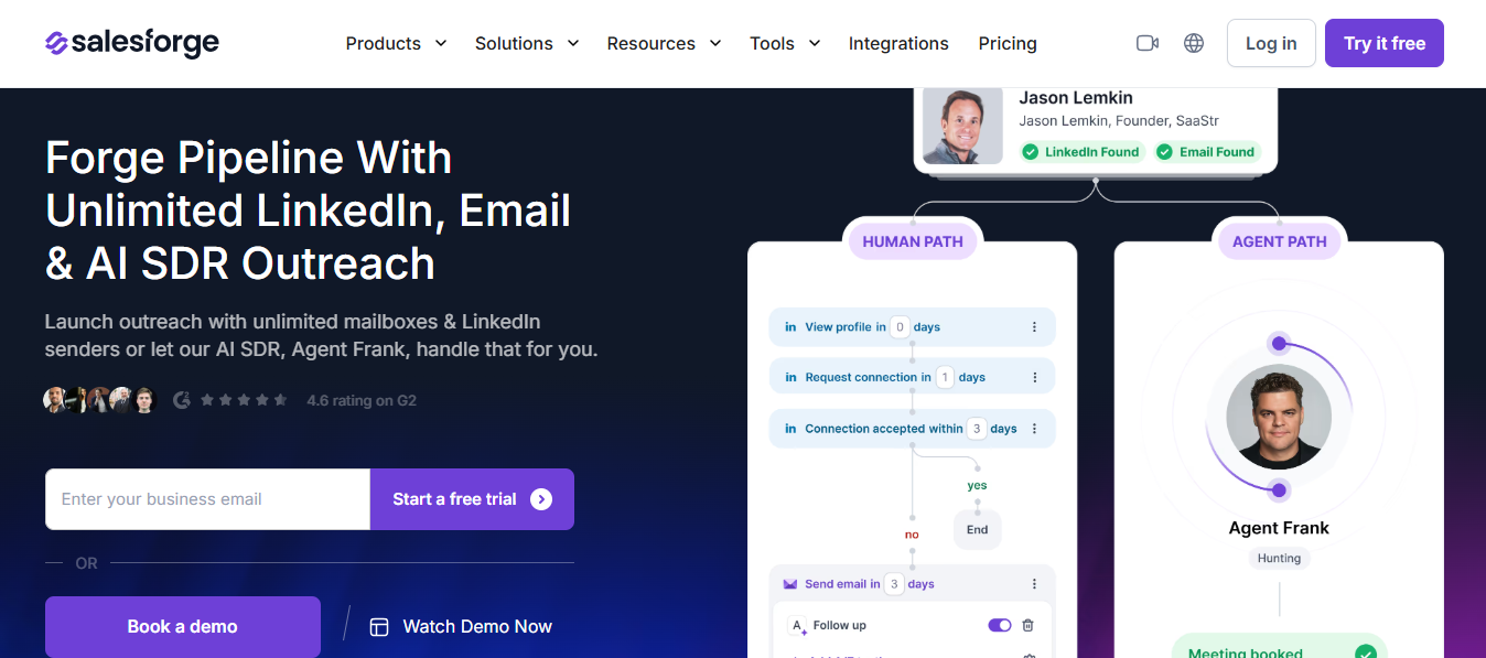 Salesforge Homepage