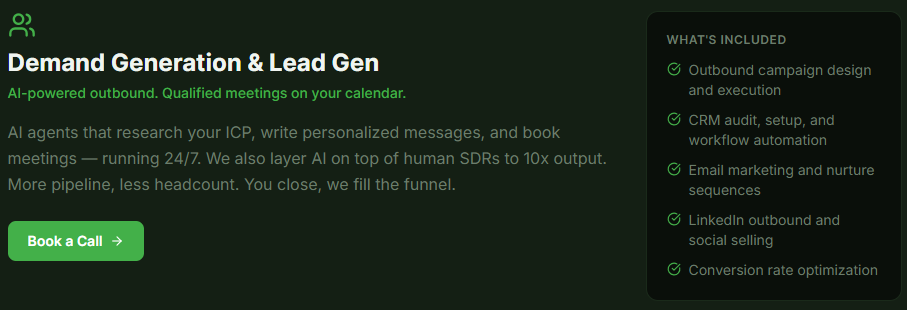 Demand Generation and Lead Gen Service