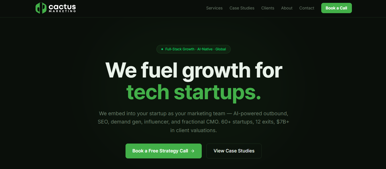Cactus Marketing Homepage