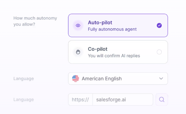 You can run Agent Frank on Auto-Pilot or Co-Pilot
