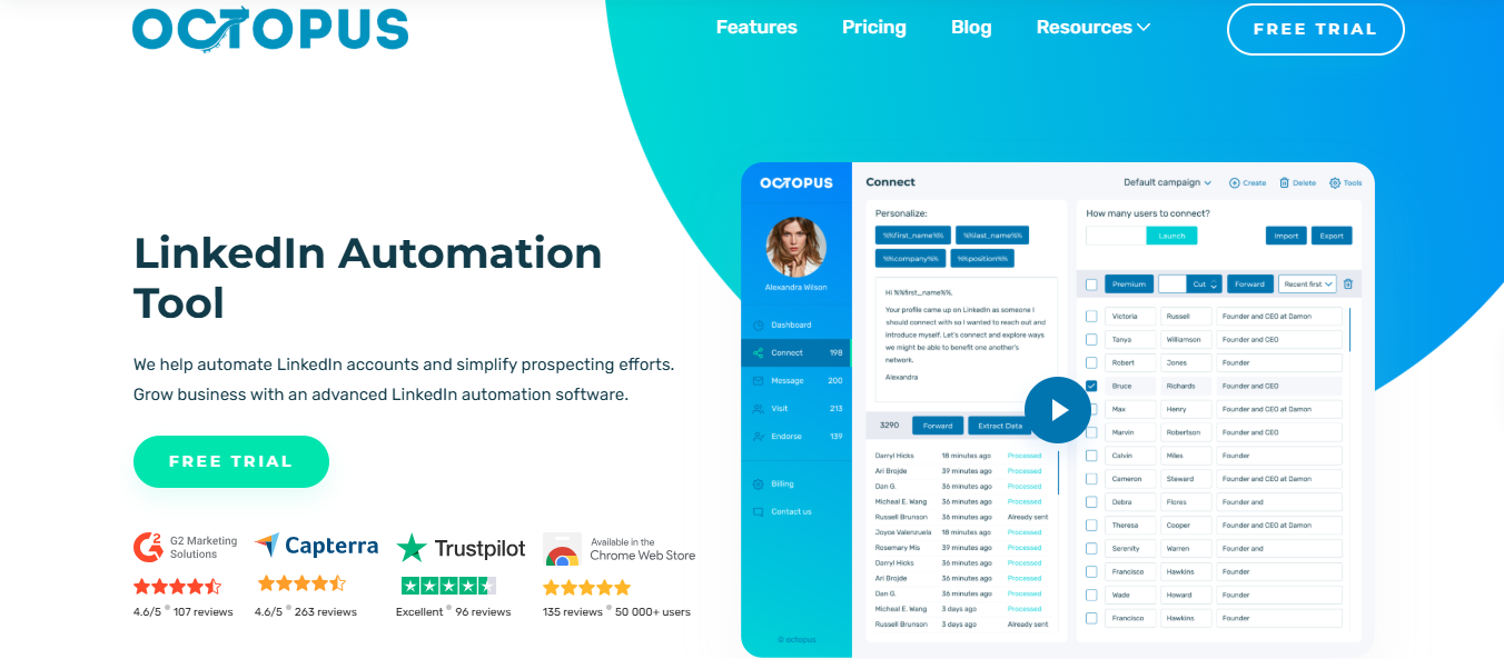 OctopusCRM Homepage
