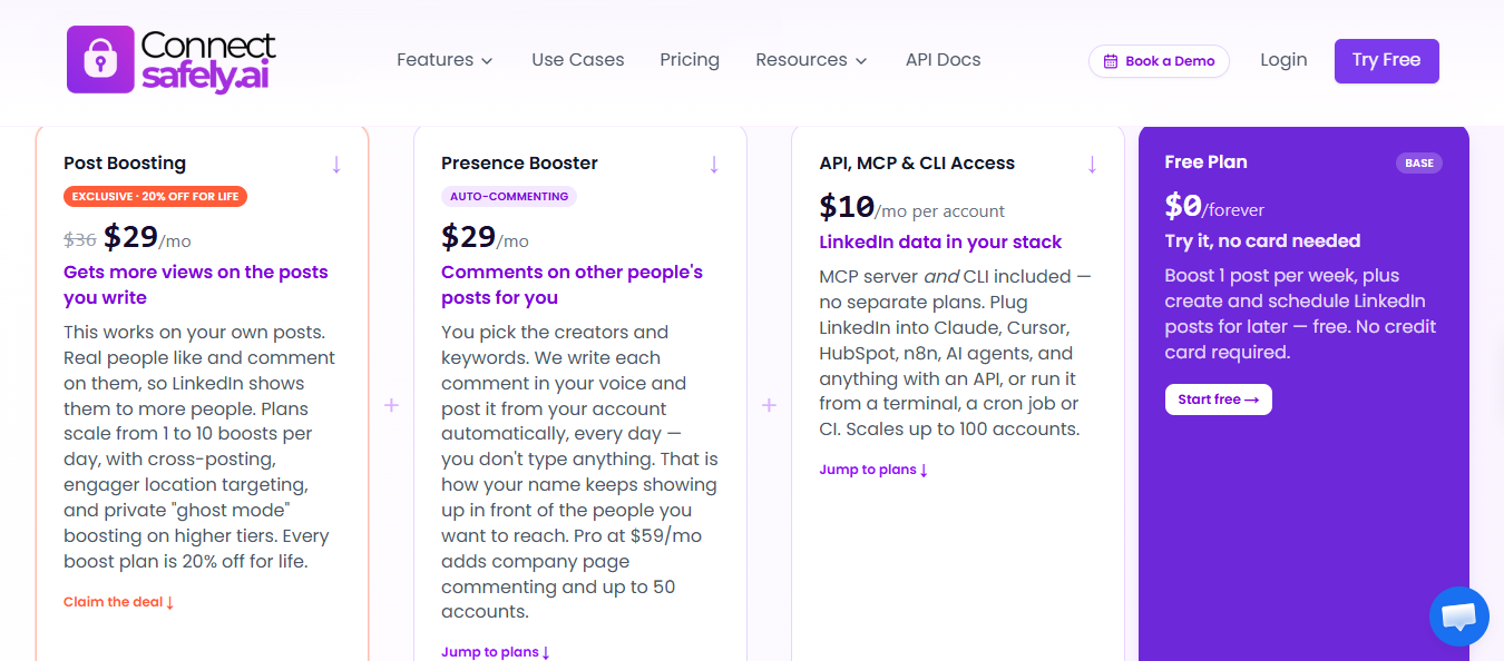 ConnectSafely pricing