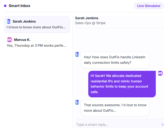 AI Message in Outflo