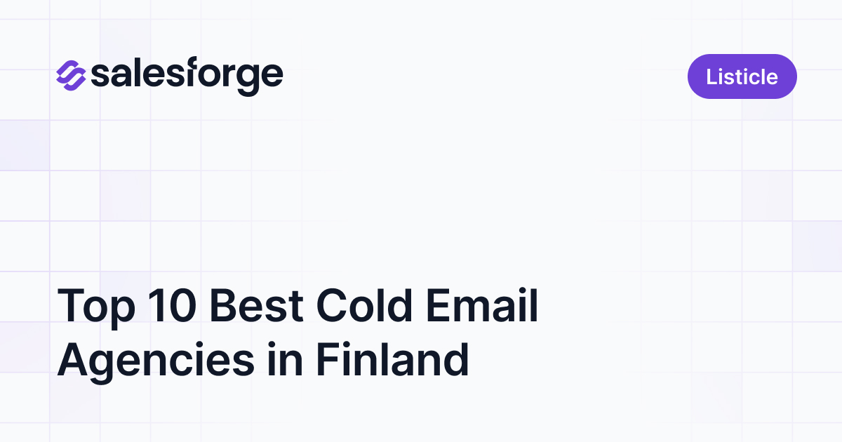 Top 10 Best Cold Email Agencies in Finland