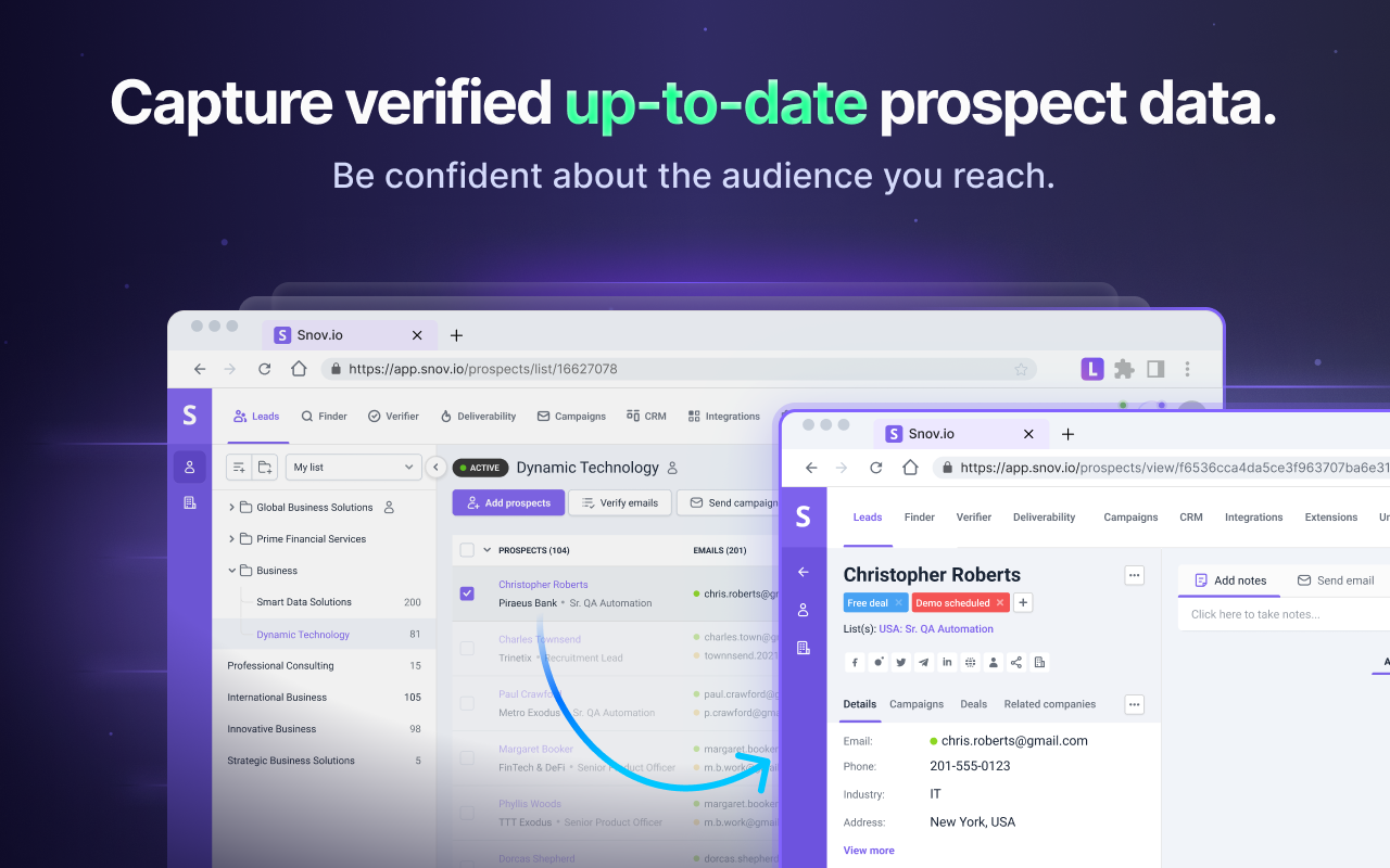 prospect list view.