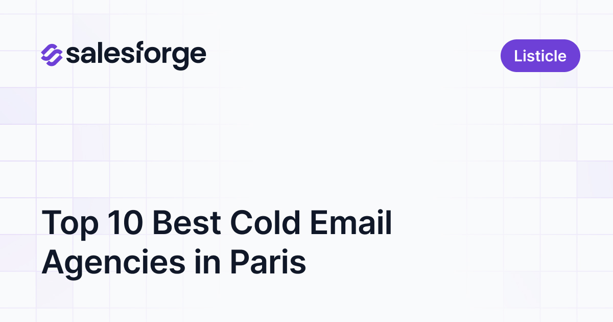 Top 10 Best Cold Email Agencies in Paris