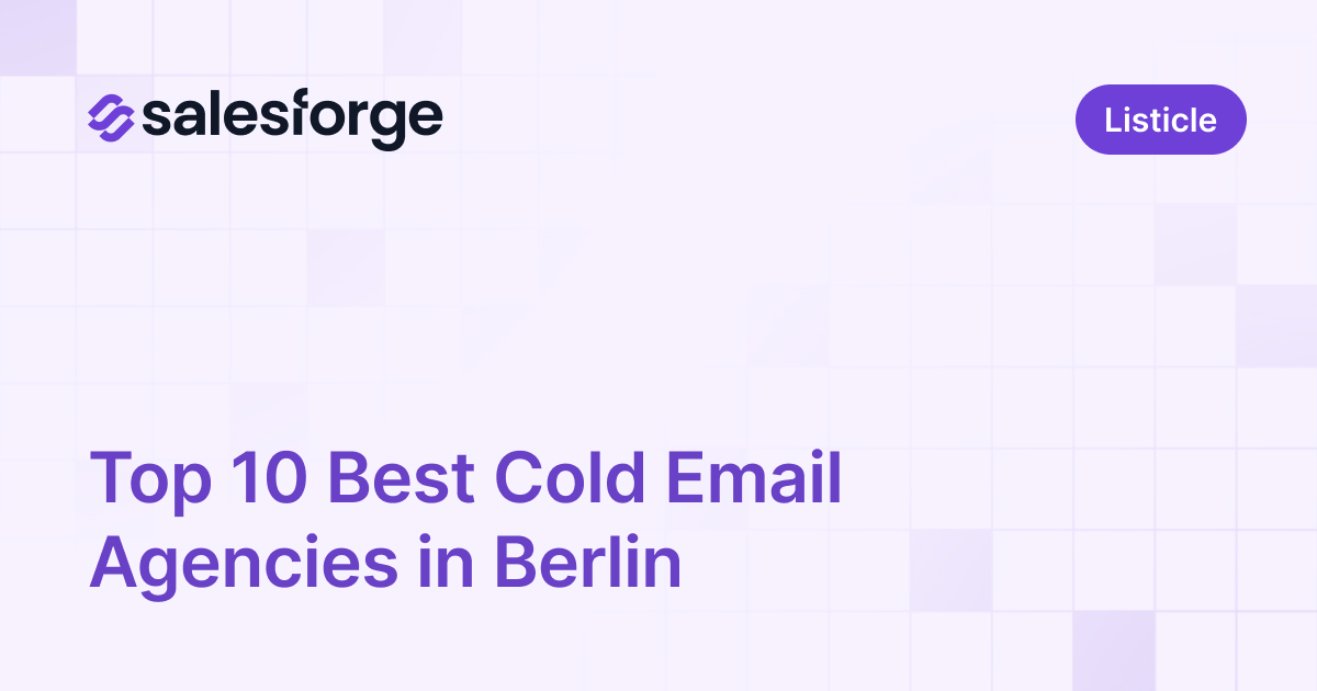 Top 10 Best Cold Email Agencies in Berlin