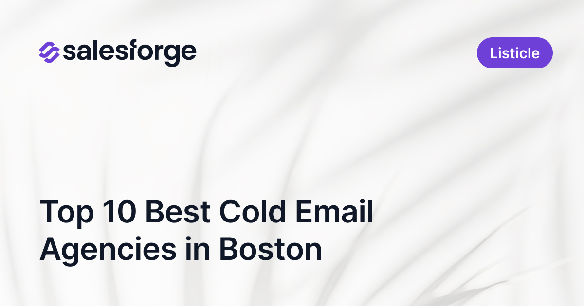 Top 10 Best Cold Email Agencies in Boston