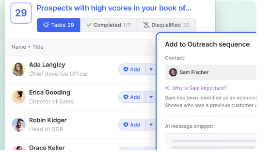 Find prospects with high scores with Prospector