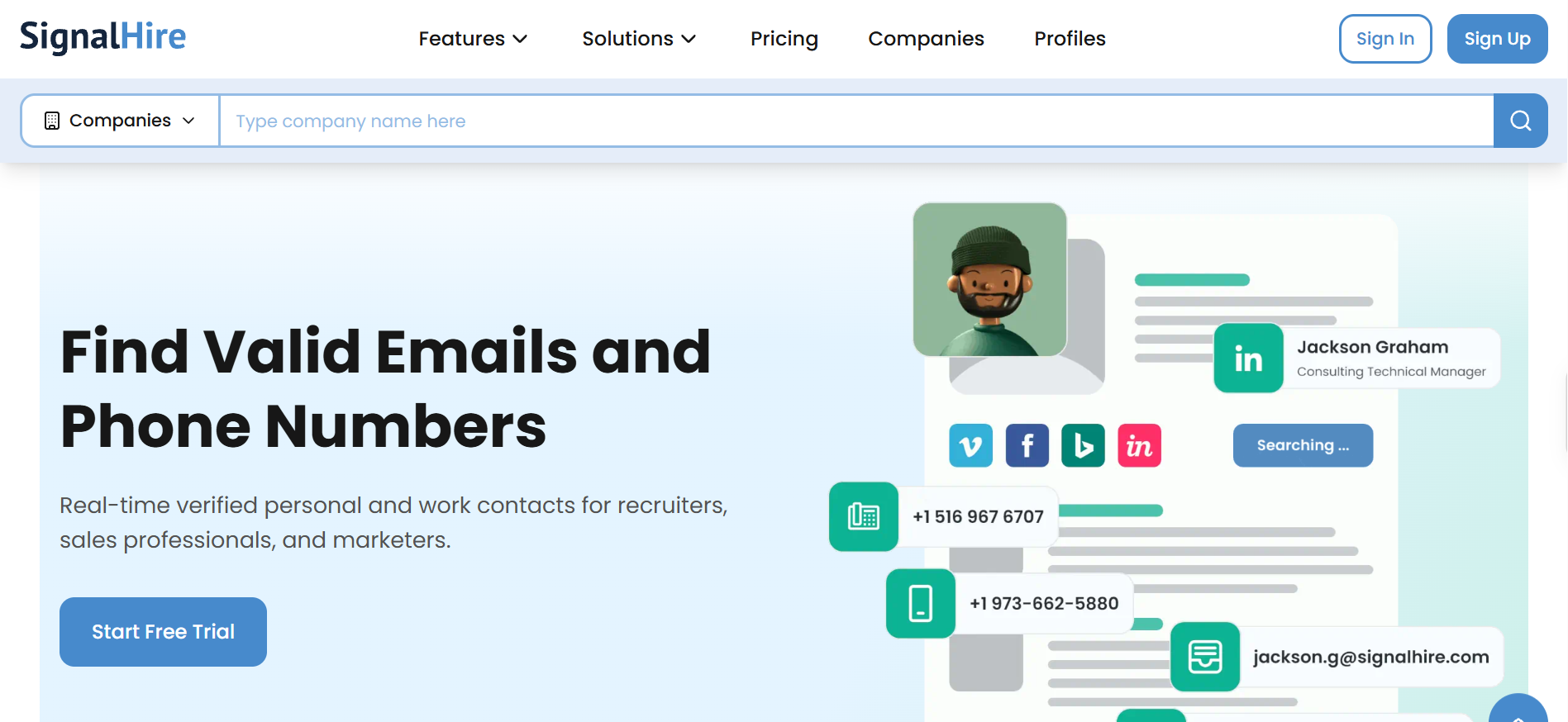 SignalHire: The Most Transparent Personal Email Finder for Recruiters